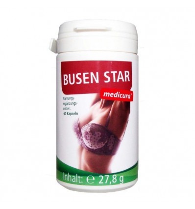 MEDICURA Maisto papildas krūtinės stangrinimui BUSEN STAR, 60 kaps.