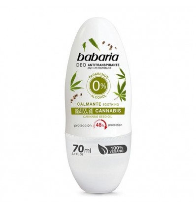 Babaria dezodorantas antiperspirantas su kanapių aliejumi, 70 ml