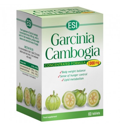 ESI Maisto papildas GARCINIA CAMBOGIA 1000 mg, 60 kaps.