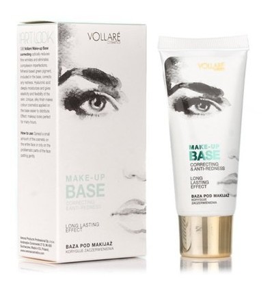 VOLLARE Makiažo bazė paraudusiai odai MAKE-UP BASE ANTI-REDNESS, 30 ml