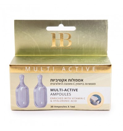 H&B Multi-Active kapsulės su hialurono rūgštimi ir vitaminu C, 30 kaps.