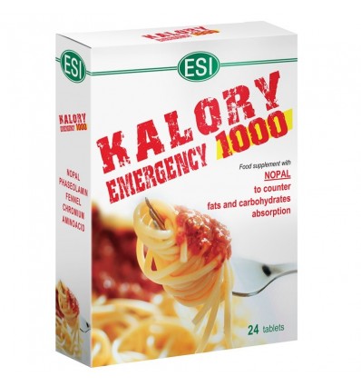 ESI Maisto papildas KALORY EMERGENCY 1000, 24 tab.