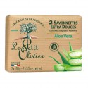 LE PETIT OLIVIER Muilas aloe vera, 2x100 g