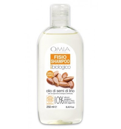 OMIA Ekologiškas šampūnas su linų sėmenų aliejumi, 250 ml